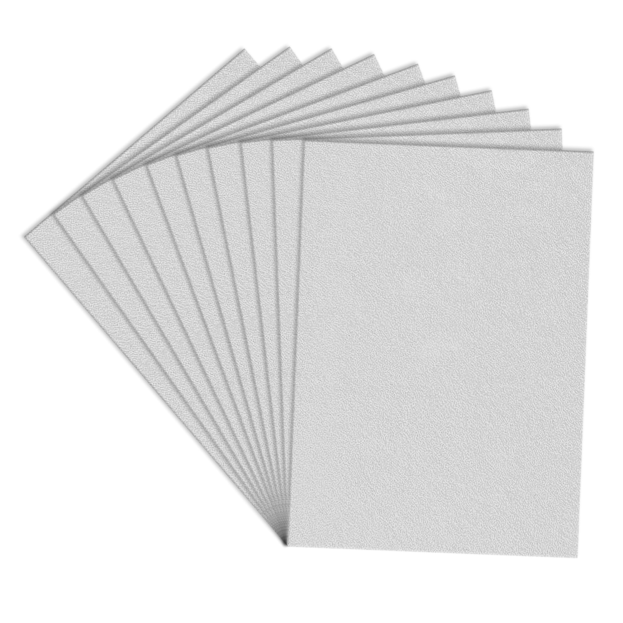 Lakeer A3 White Felt Sheets – 1mm Thick, Stiff Fabric, Pack of 10, for DIY Crafts, Sewing, Scrapbooking, School Projects.