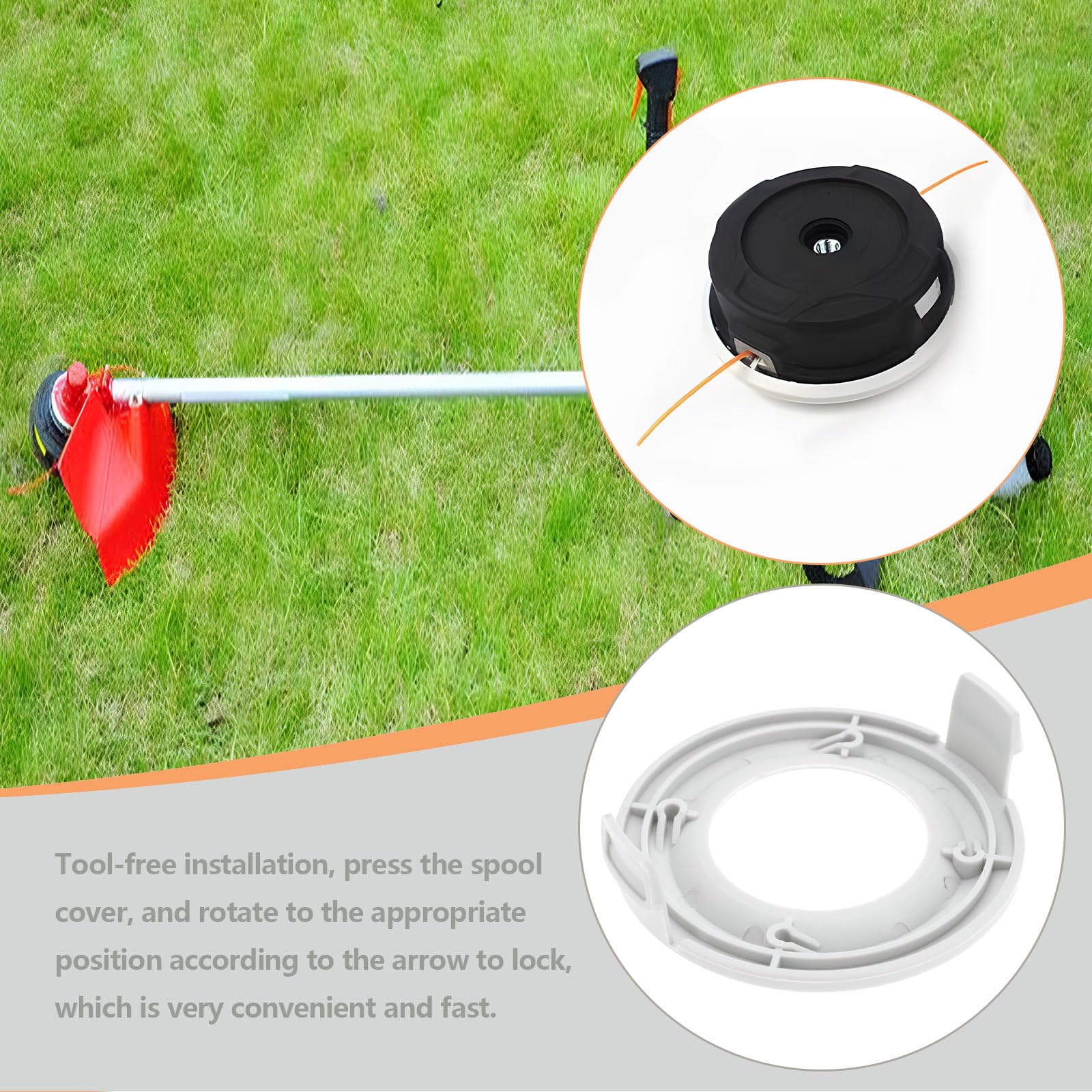 Lot De 4 Bobines De Débroussailleuse Compatibles Avec Les Têtes De