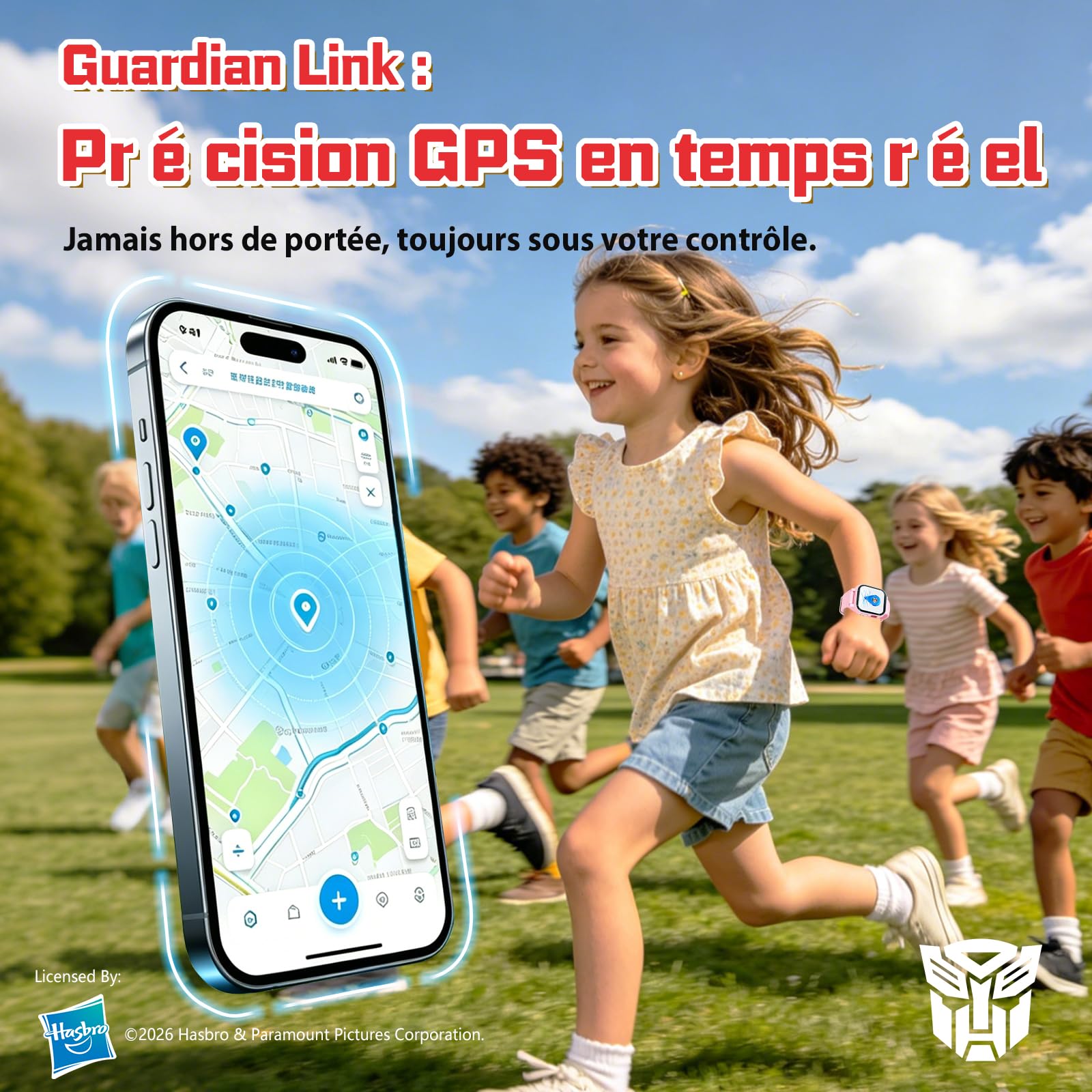 4G Montre Connectée Enfant GPS, Appel Vidéo, Téléphone, IP68 Étanche, SOS