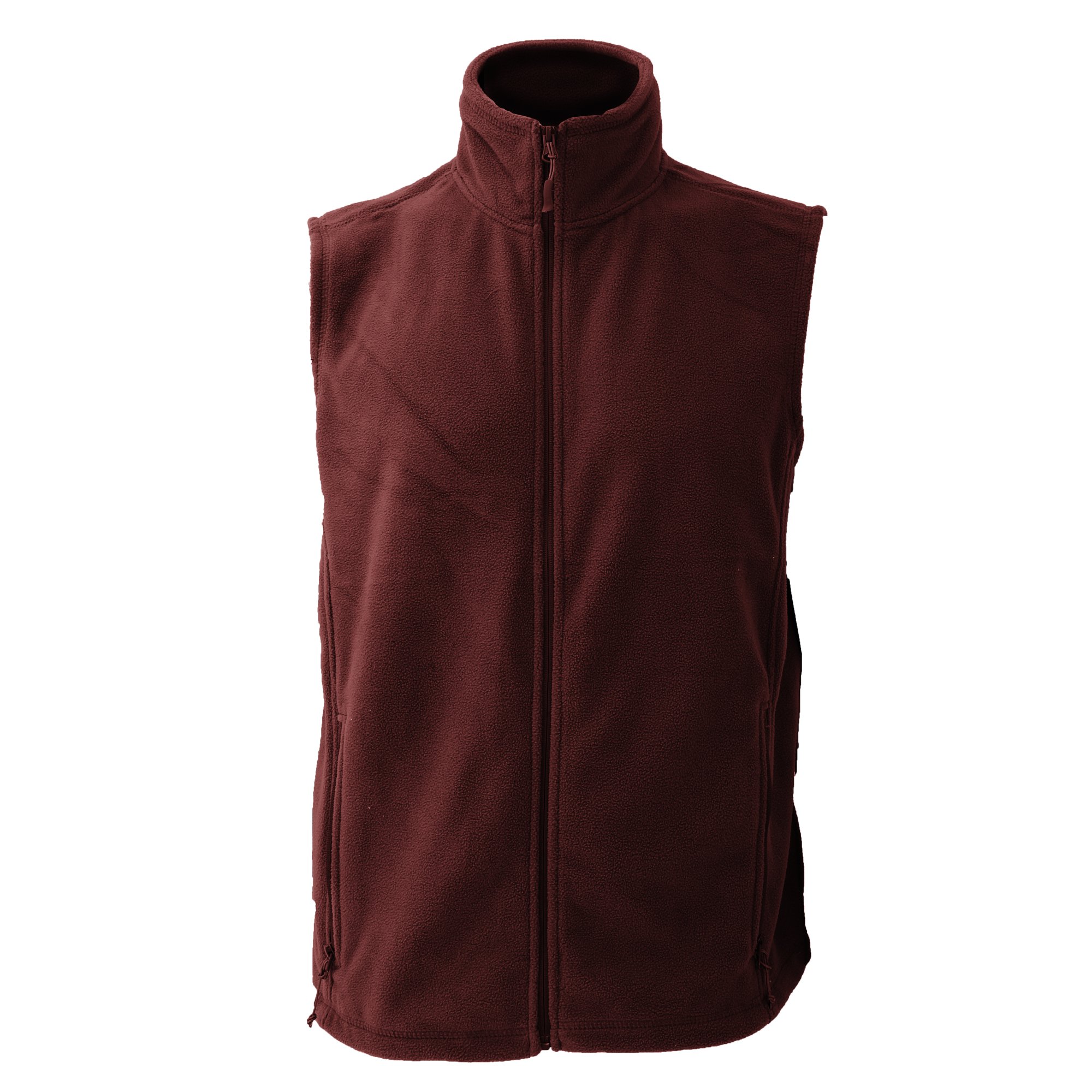 Jerzees Colour Fleece Gilet Jacket / Bodywarmer (2XL) (Burgundy)