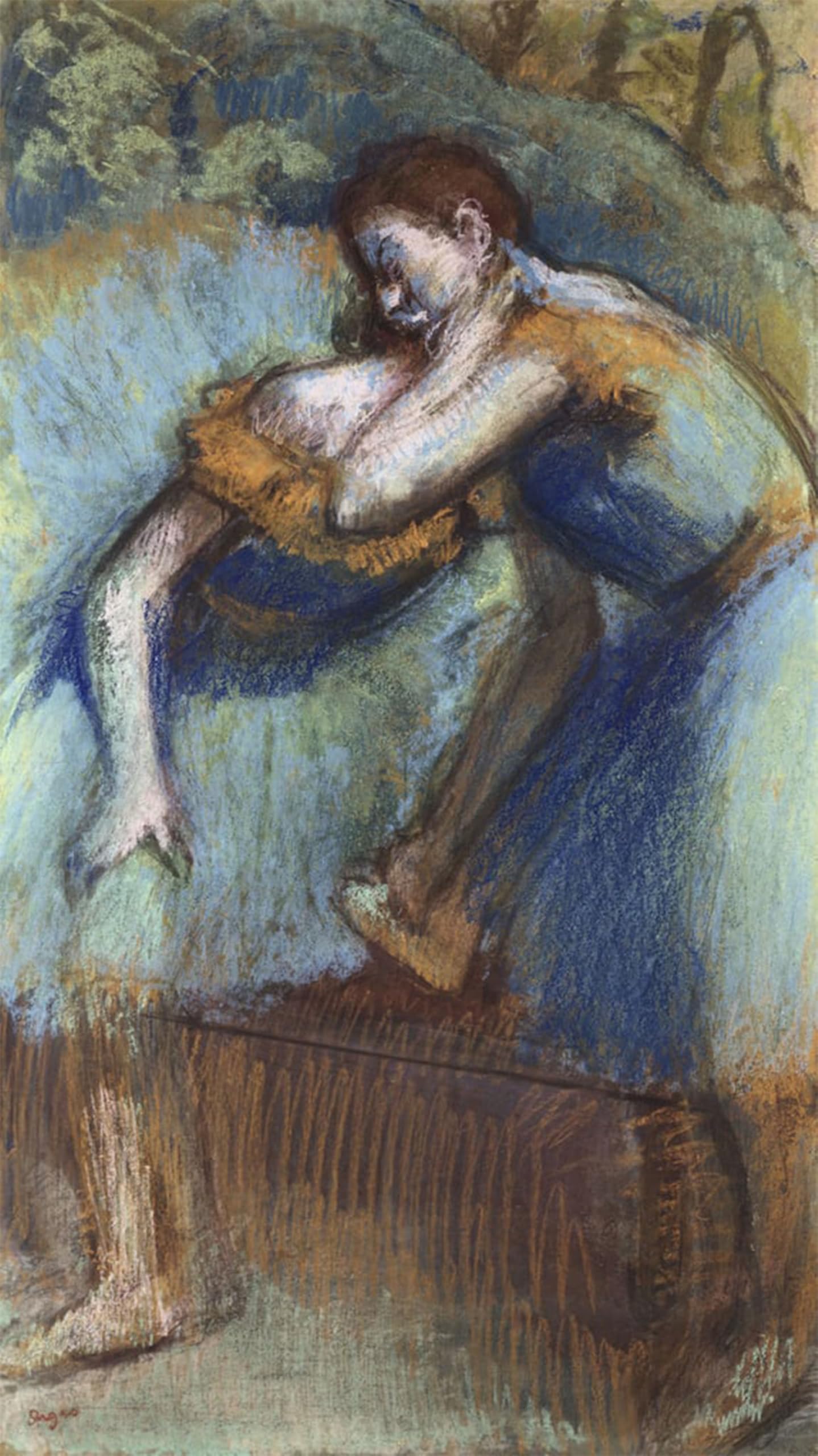 SERENDIPITP Retro Picture Poster Wall Art Pictures Painting Two Dancers by Edgar Degas Wall Art Canvas Print for Wall Decor 60x90cm