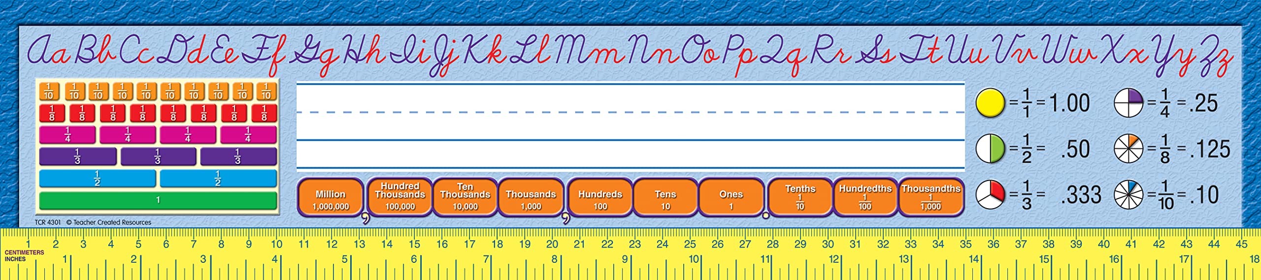 Teacher Created Resources Cursive Writing 2 Super Jumbo Name Plates (TCR4301), Small