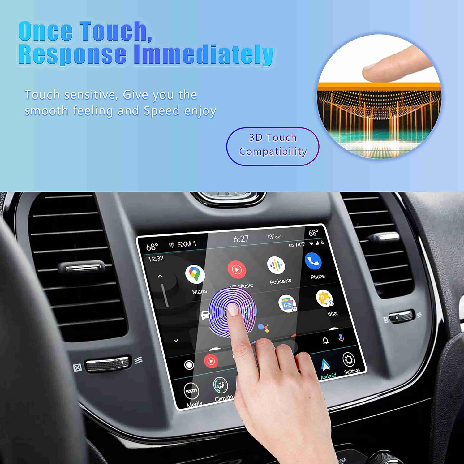 gfjnfg screen protector for 2011 2019 2021 2022 2023 chrysler 300 300c 300s and 2015 2017 200c 200s 8 4 inch touchscreen 2022 2023 chrysler 300 screen