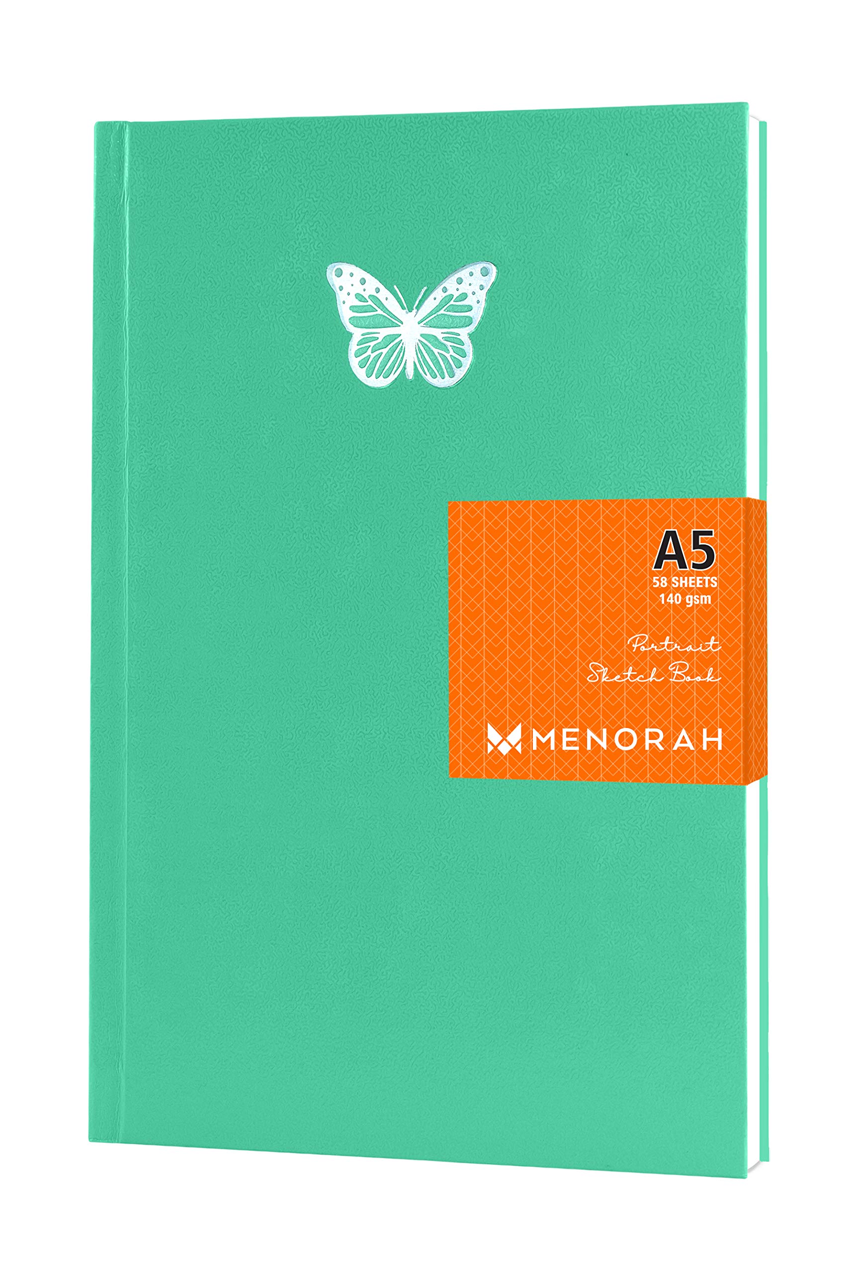 MENORAH - A5 Artist Sketchbook - 140 GSM - (58 Sheets / 116 Pages) - Stylish Art Journal Drawing Book - (Size – 21.0 cm x 14.8 cm)-Handmade- CASSATA Sketch Book (Sweet Mint - Butterfly) - Portrait (B08KL3HXRF) Amazon Price History, Amazon Price Tracker