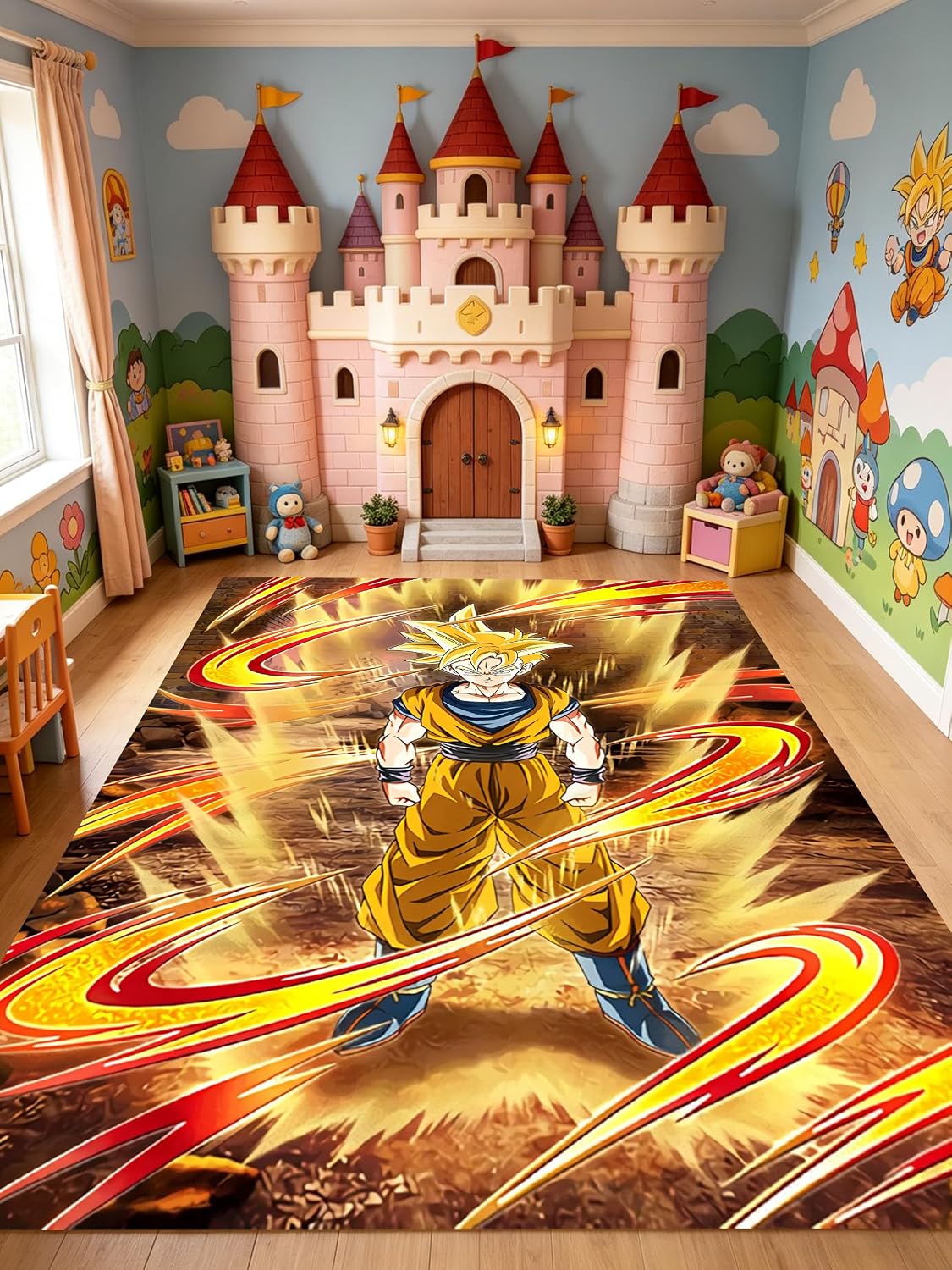 Dragon Ball Kawaii Rug Anime Carpet Cute Rugs for Bedroom Aesthetic Soft Carpet Decorative Rug for Indoor Outdoor 62 * 39in (Dragon Ball)