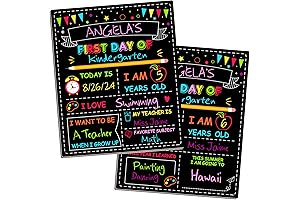 School Year Time-Capsule Keepsake: Double-Sided First & Last Day of School Chalkboard