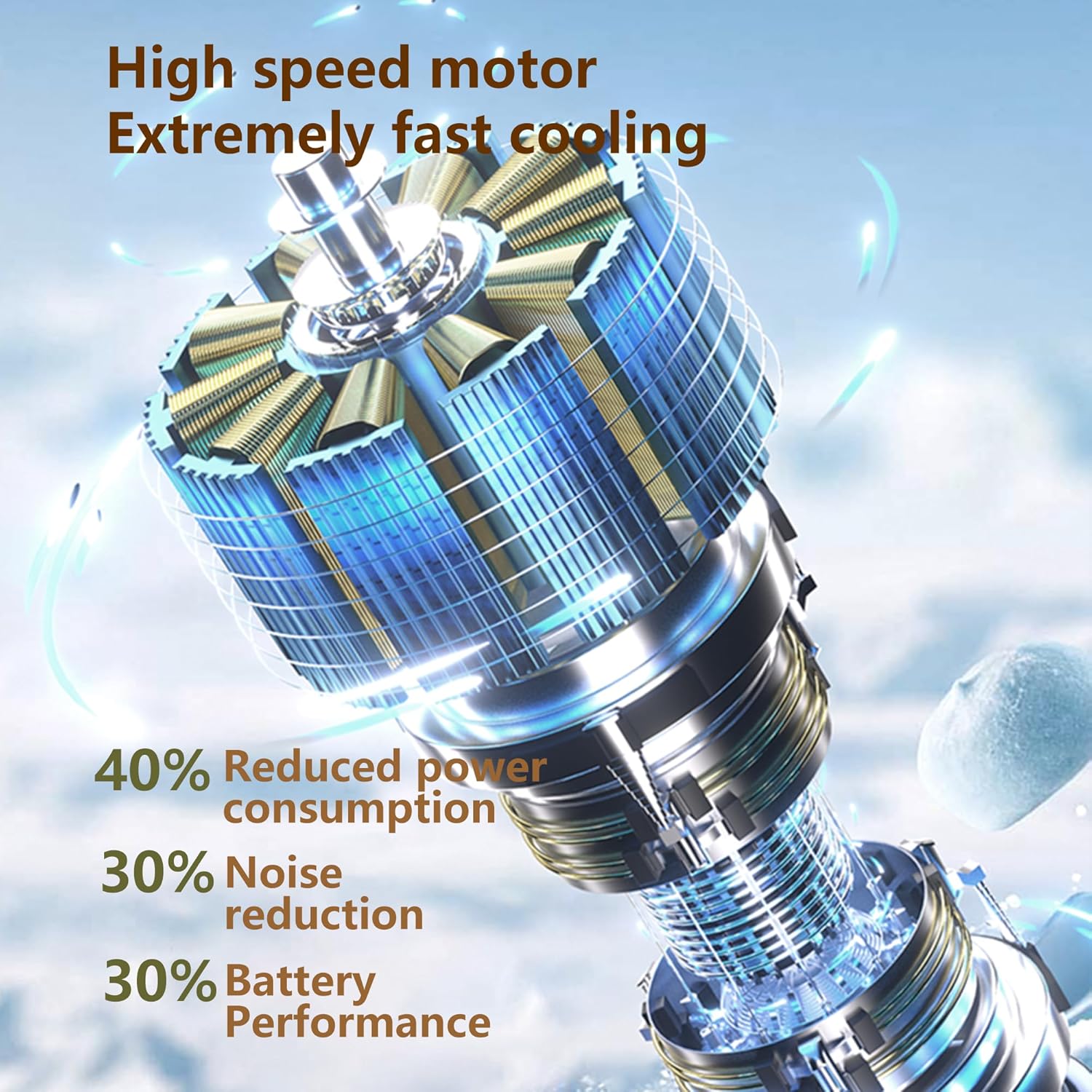 Handheld Portable Fan, 4000mAh Long-Lasting Battery Rechargeable, 1-100 Adjustable Speeds,Pocket Foldable Fan for Beach Vacation,Cooking,office,Travel, Camping(K801 W