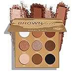 MAKI YIKA Brown Eyeshadows Palette Nude Eye Shadow 9Color, Naked Eyeshadow Matte Shimmer Glitter Eye Shade Long Lasting Pigmented Eye Makeup - Brown