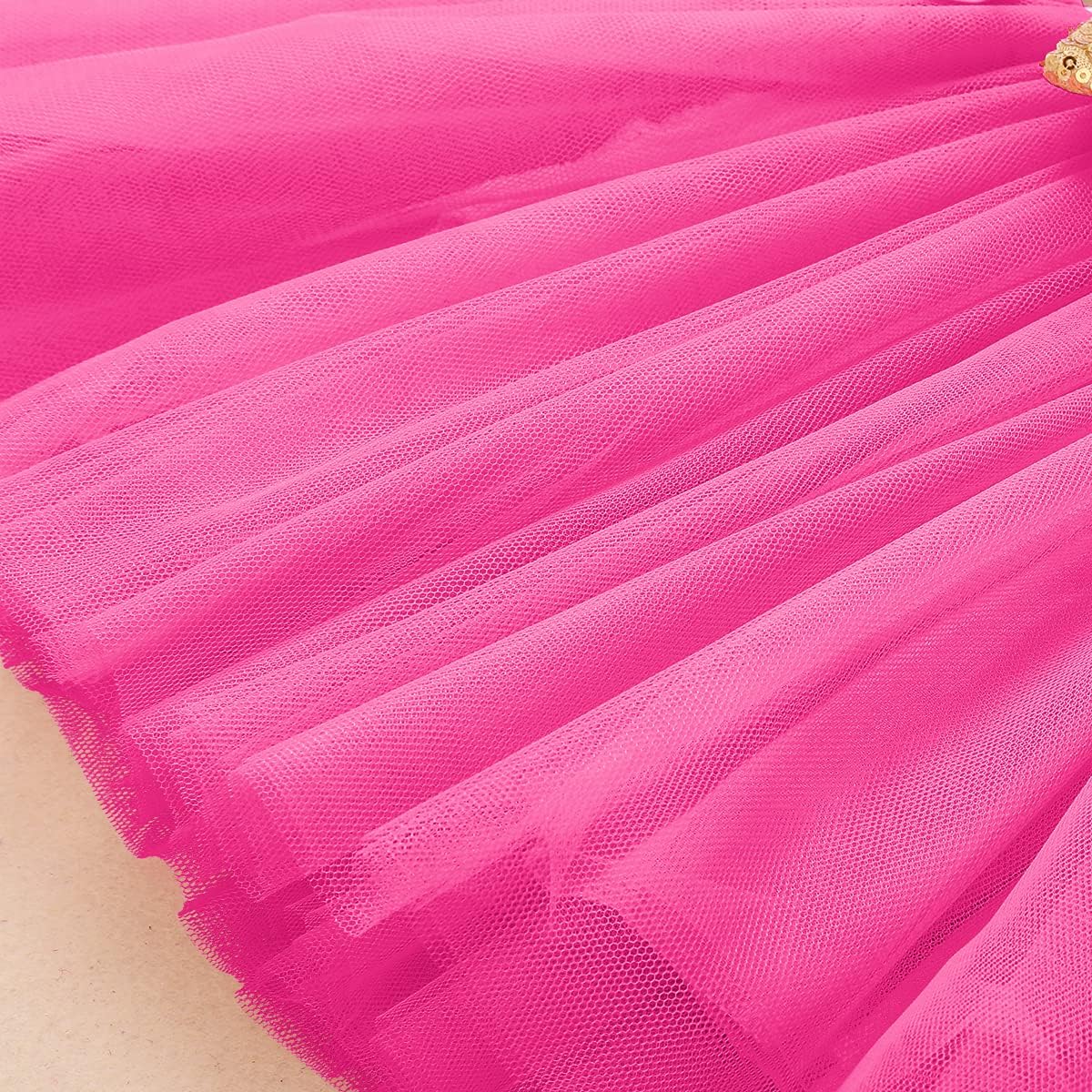 ODASDO Baby Girl Toddler Kids 1st / 2nd / 3rd Birthday Party Dress Short Sleeve Princess Tulle Dress with Headband