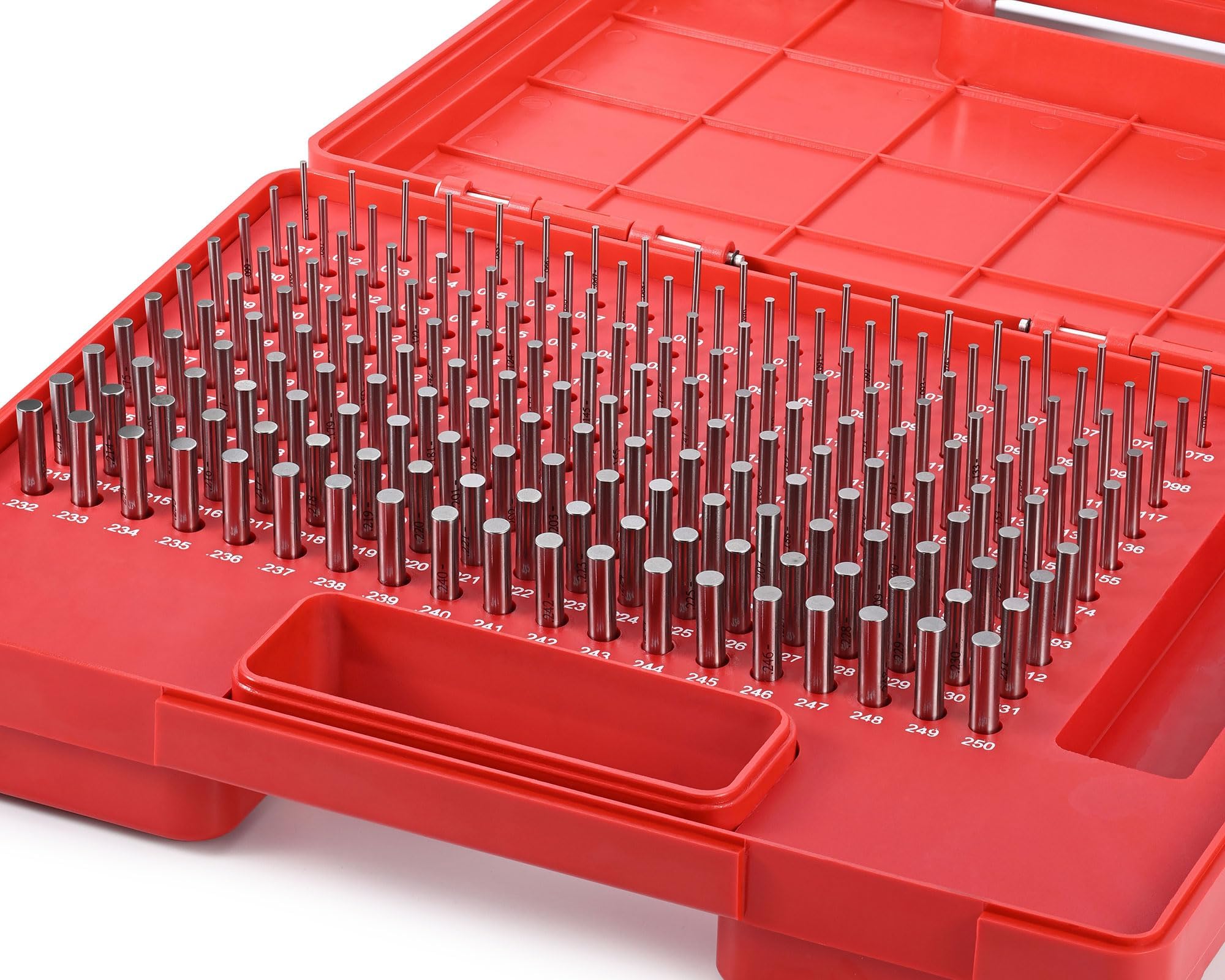 Pin Gauges, Pin Gage Set, M1(0.061โ-0.250โ)190pcs, Minus, Class ZZ