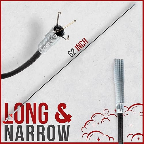 Miniatura 2 de RAM-PRO - Removedor de obstrucciones de drenaje de serpiente de 22 pulgadas, utilizado como removedor de obstrucciones para fregadero, ducha y