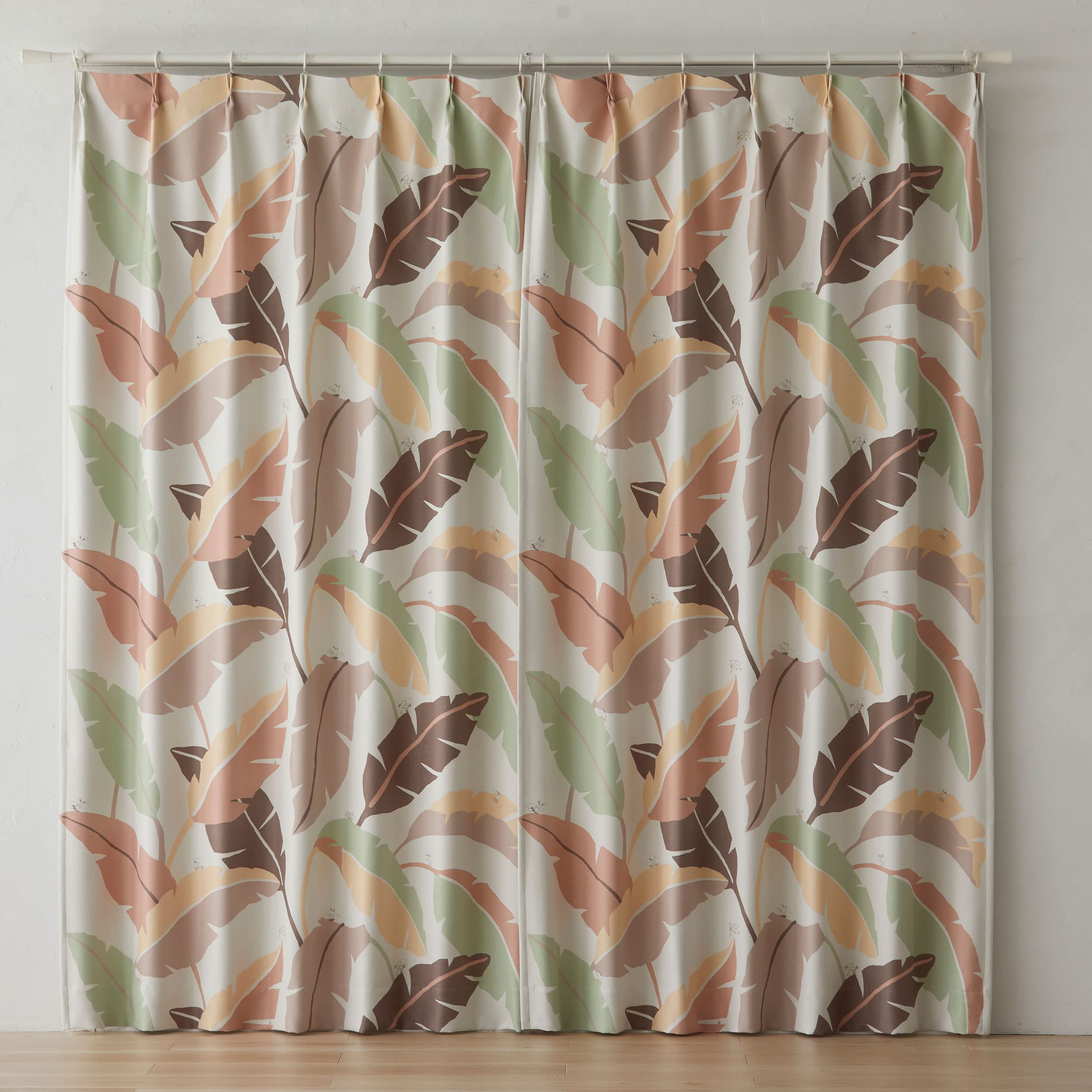 Amazon｜スミノエ ワイルドリーフ カーテン ドレープ 1枚入 100×178cm