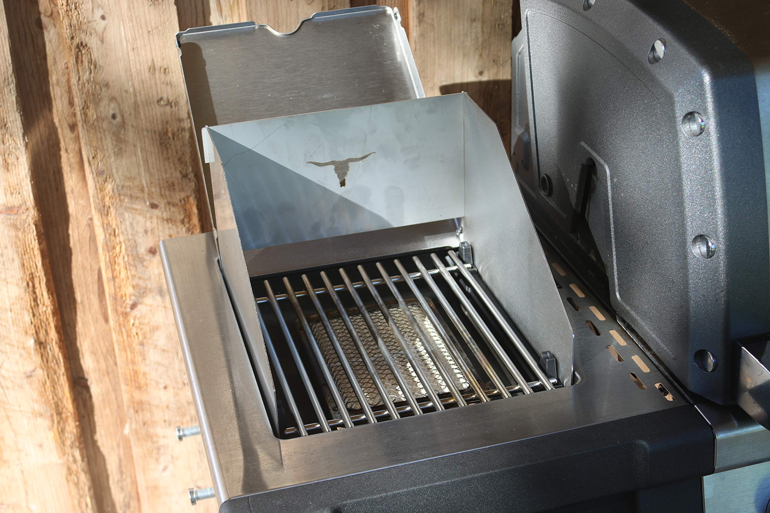 Paraspruzzi per Sizzle Zone in acciaio inox compatibile per Broil King Imperial e Co