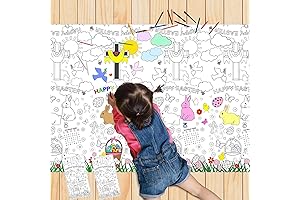 Giant Easter Coloring Tablecloths for Kids Parties & Classroom