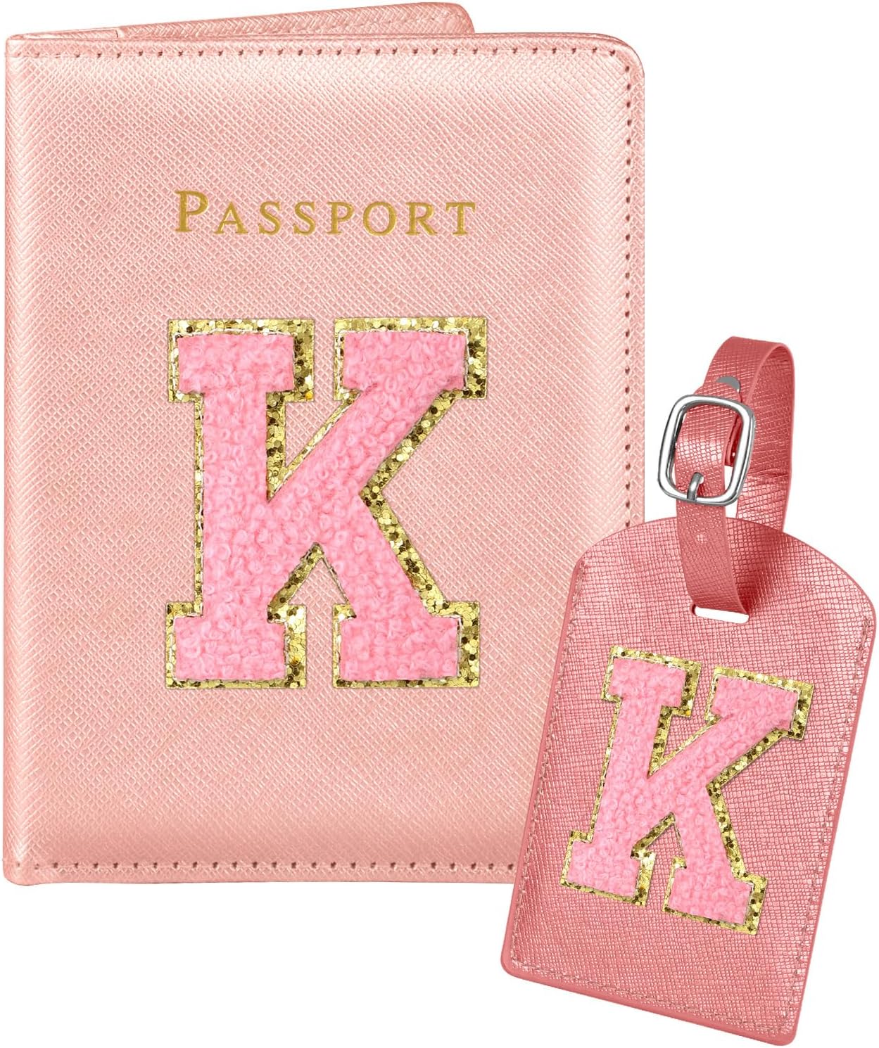 Slohif Passport Holder Initial Lugguage Tag Set Suitcase Cover Wallet Case for Travel Women – Leather Letter Passport Book Personalized Organizer Card Protector Sleeve Essentials Slim Carrier Red K Slohif Passport Holder Initial Lugguage Tag Set Suitcase Cover Wallet Case for Travel Women – Leather Letter Passport Book Personalized Organizer Card Protector Sleeve Essentials Slim Carrier Red K