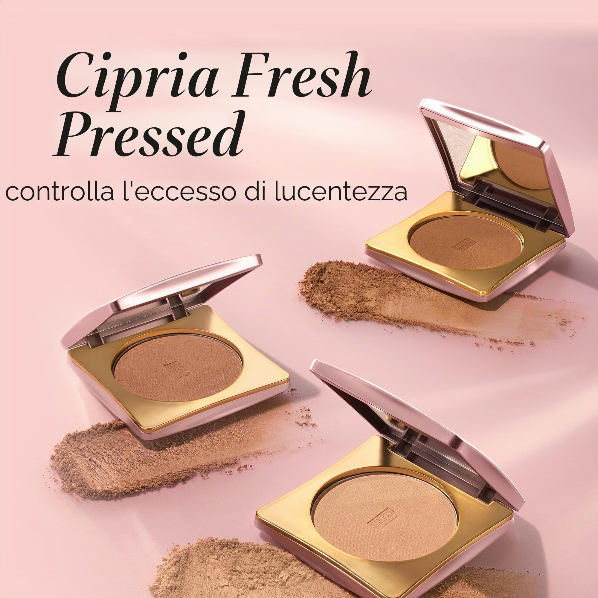 Elizabeth Arden, Flawless Skincaring Pressed Powder, Cipria Compatta per Viso, Polvere Fissante Trucco Effetto Mat, Tono Medium, 9,9 g