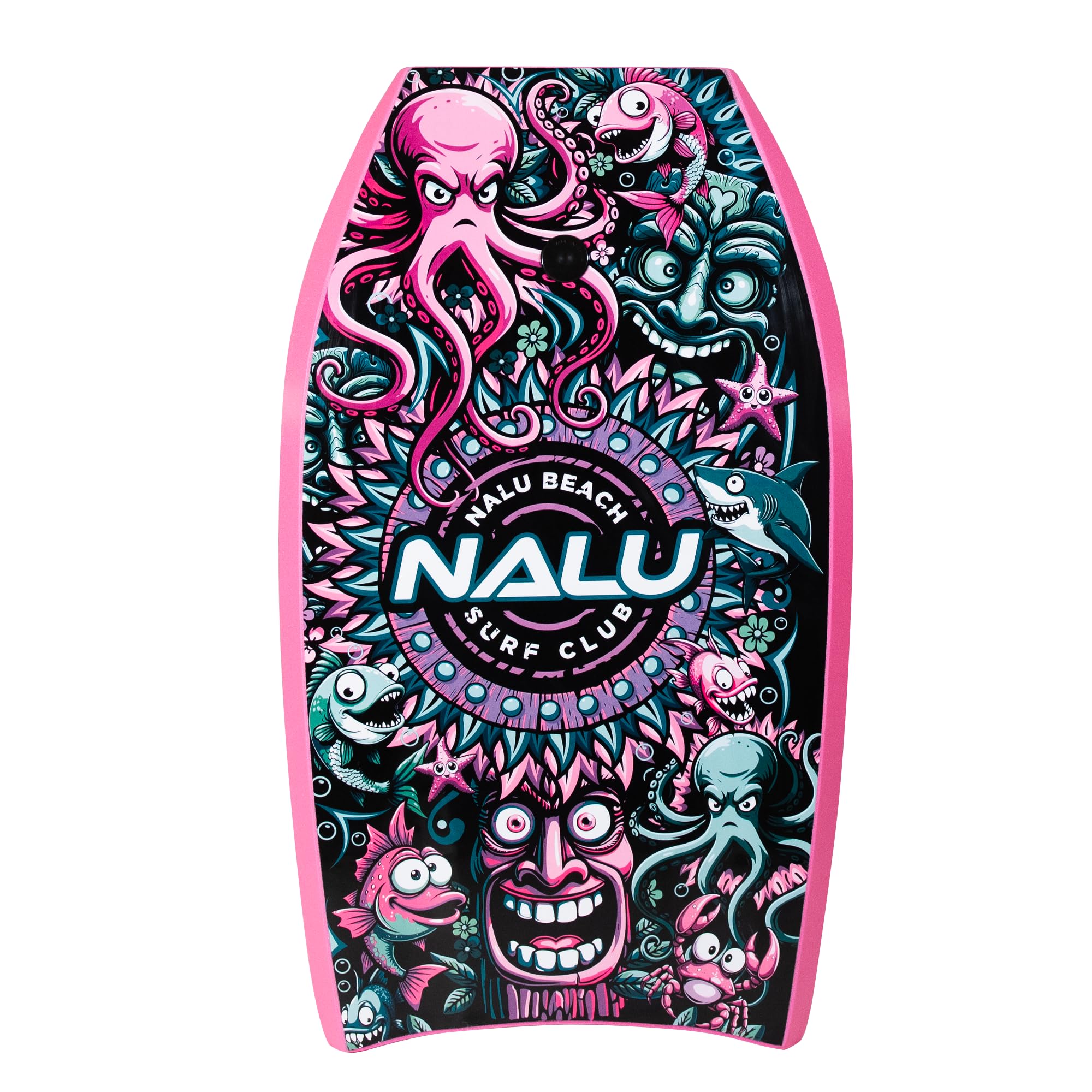 Nalu Tabla de bodyboard con correa - Tabla de cuerpo con cola creciente y núcleo XPE