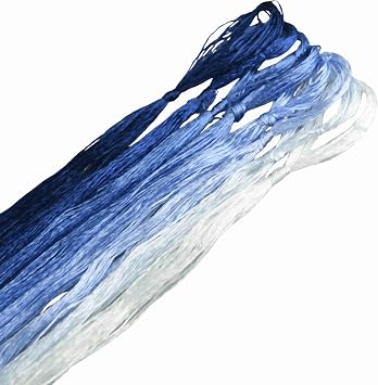 8 Skeins Mulberry Silk Floss Embroidery Thread Floss-Cross Stitch Threads China Silk Woven Jewelry Threads DIY Sewing Kits 10