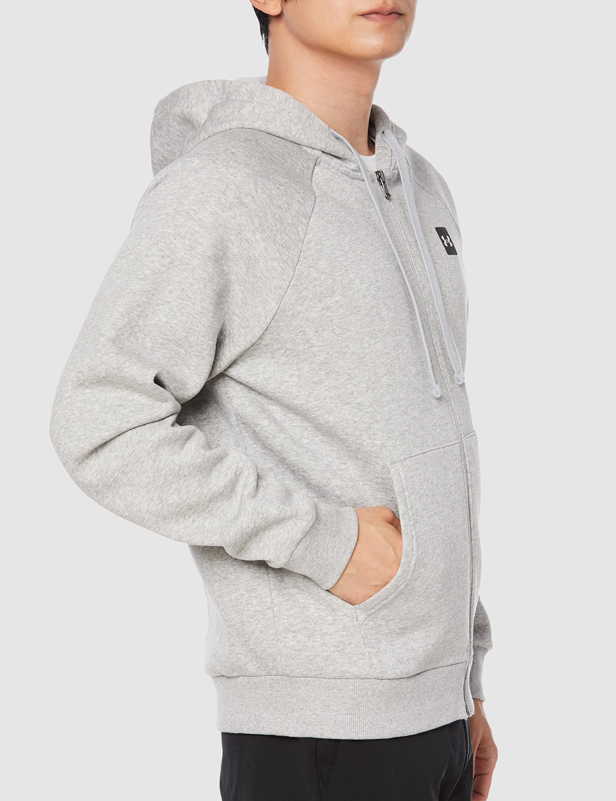 Under Armour Herren Ua Rival Cotton Fz Hoodie sportliche Sweatjacke, Warmer Kapuzenpullover mit durchgehendem Reißverschluss (1er Pack)