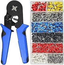 Queenser Ferrule Crimping Tool Kit Virola Alicate Crimper 1200Pcs Terminais de terminais de virolas de fio