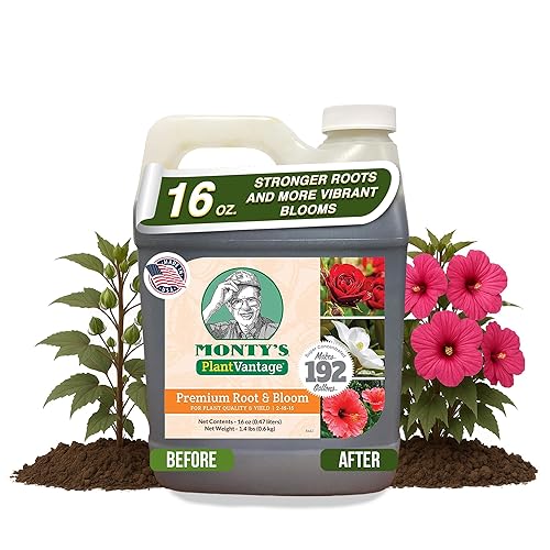 PlantVantage Root & Bloom Fertilizante – Fórmula súper concentrada para raíces fuertes y vibrantes – Ideal para árboles, arbustos, flores y verduras