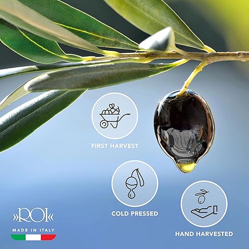 Miniatura 4 de Roi Aceite de oliva virgen extra de Italia - Aceite de oliva Cucina Ligurian de Italia, primer AOVE prensado en frío, puro, rico en polifenoles, 34