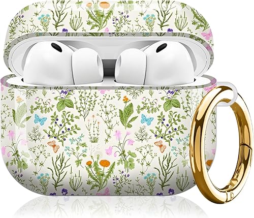 Miniatura 11 de Compatible con AirPod Pro 3 (2025), bonita funda para mujeres y hombres, protección completa, a prueba de golpes, con llavero, accesorios de funda