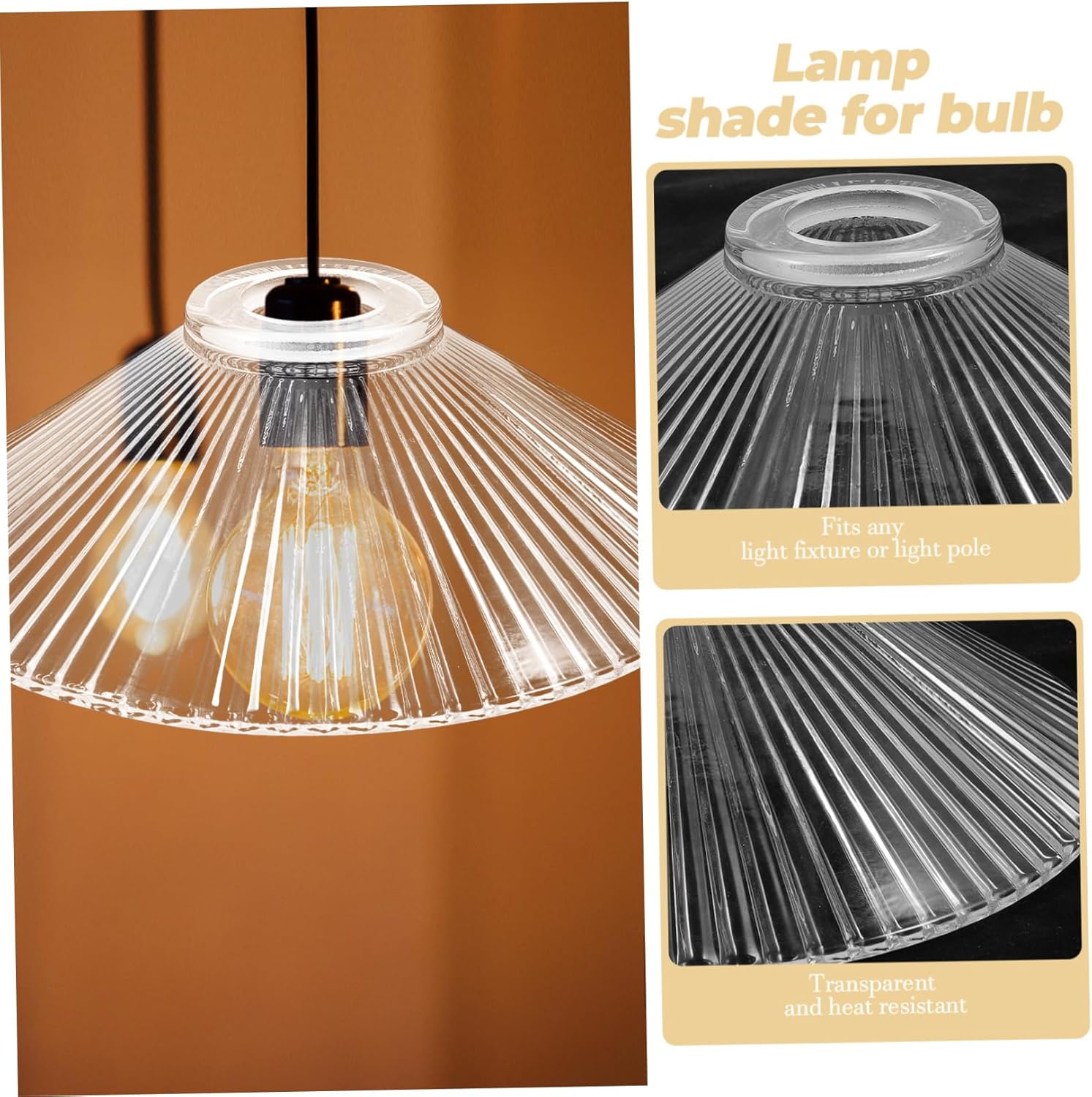 Pendant Chandelier Shade Stripe Design Replacement for Chandelier Pendant Lamp Ceiling Light Fixtures Bedroom Kitchen Living Room Lighting