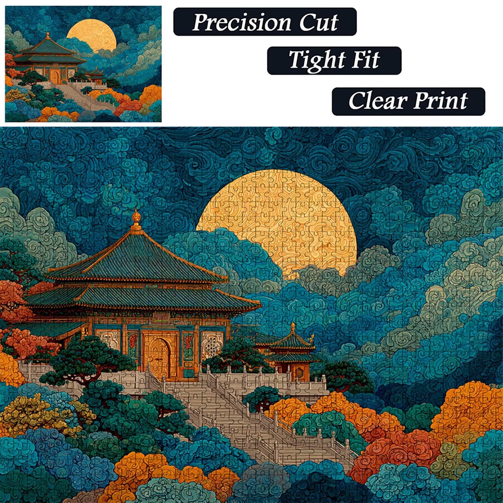 Chińskie drewniane puzzle 4000 sztuk, puzzle dla dorosłych z pudełkiem 141 x 87 cm, łamigłówki, dla mężczyzn kobiet nastolatek, kreatywne gry logiczne, dekoracja domu, 9-7860
