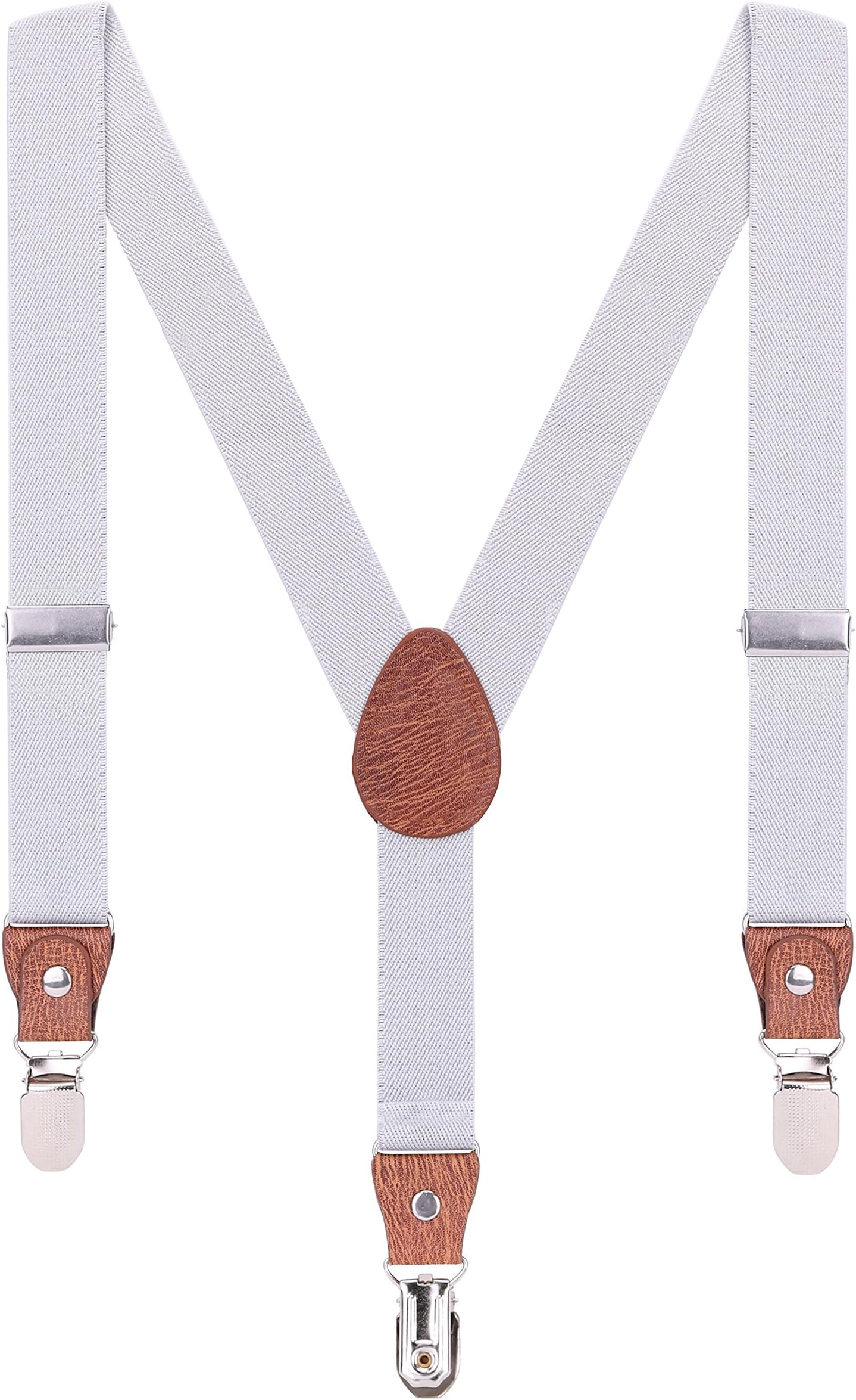 WANYING Baby Toddler Kids Braces for Boys Girls 1-8 Years Children Elastic and Adjustable Y-Back 3 Clips 2.5cm Suspenders