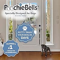 Vista 2 de PoochieBells El timbre original para orinal para perro, campanas para entrenamiento de orinal y ruptura de casa de cachorros, entrena a tu perro
