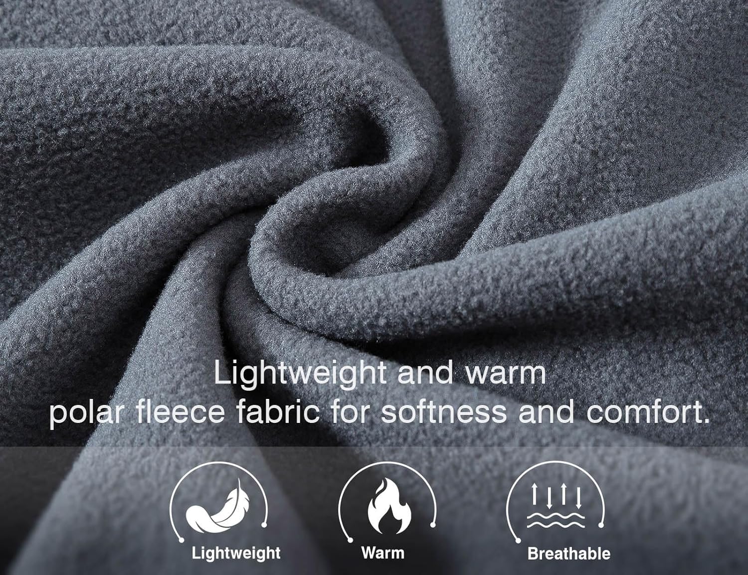 Rdruko Men's Fleece Jackets Full Zip Lightweight Outdoor Hiking Jackets Winter Coats - Image 4