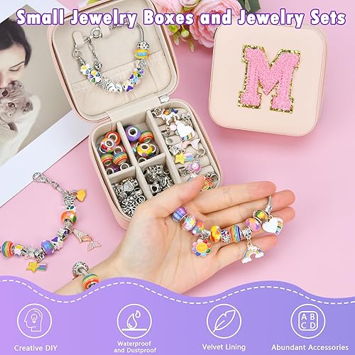 Miniatura 5 de DTBG Kit de fabricación de pulseras con dijes para niñas, kit de fabricación de joyas con cuentas, juguetes, manualidades, regalos para niñas de 5,