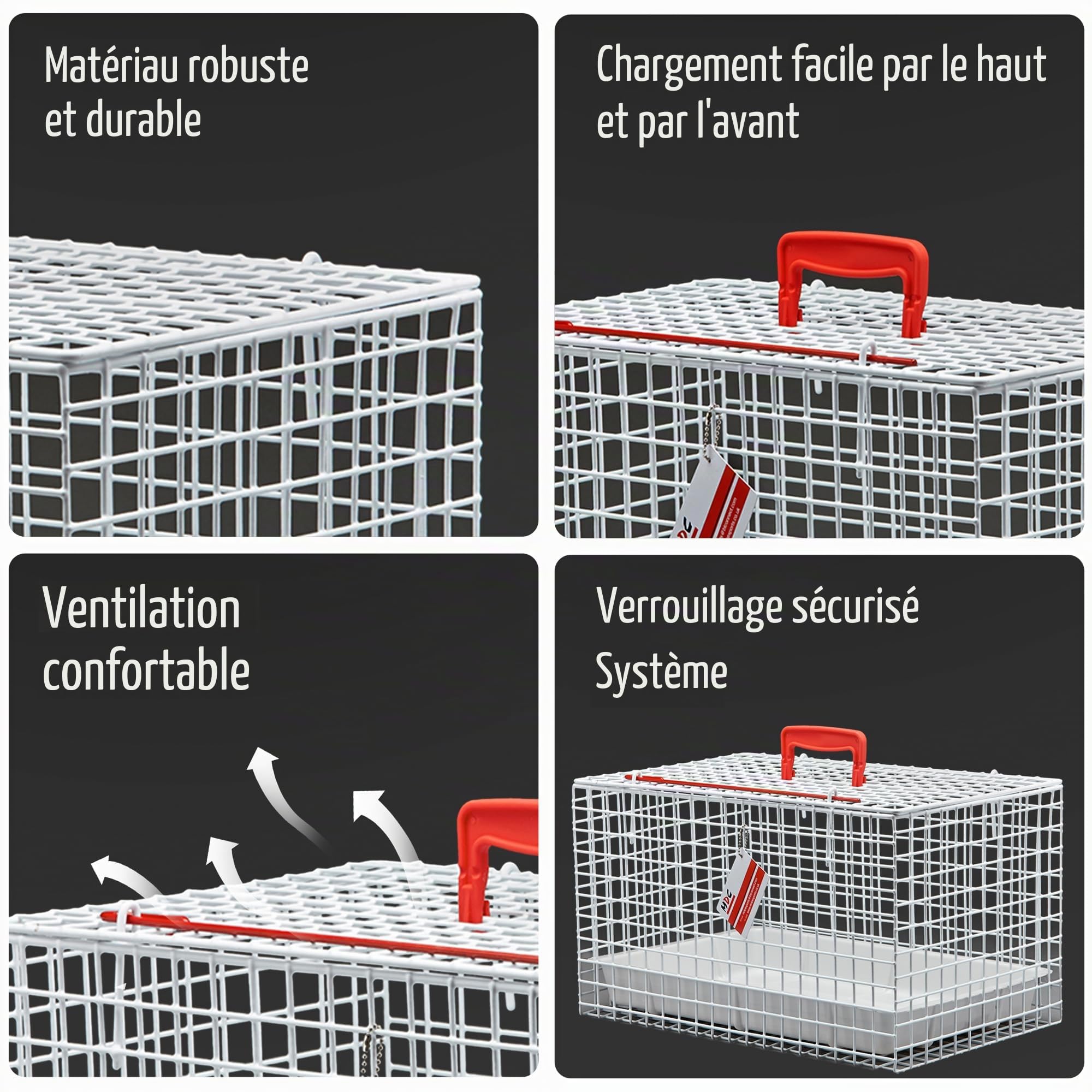 MDC Cage de transport métallique