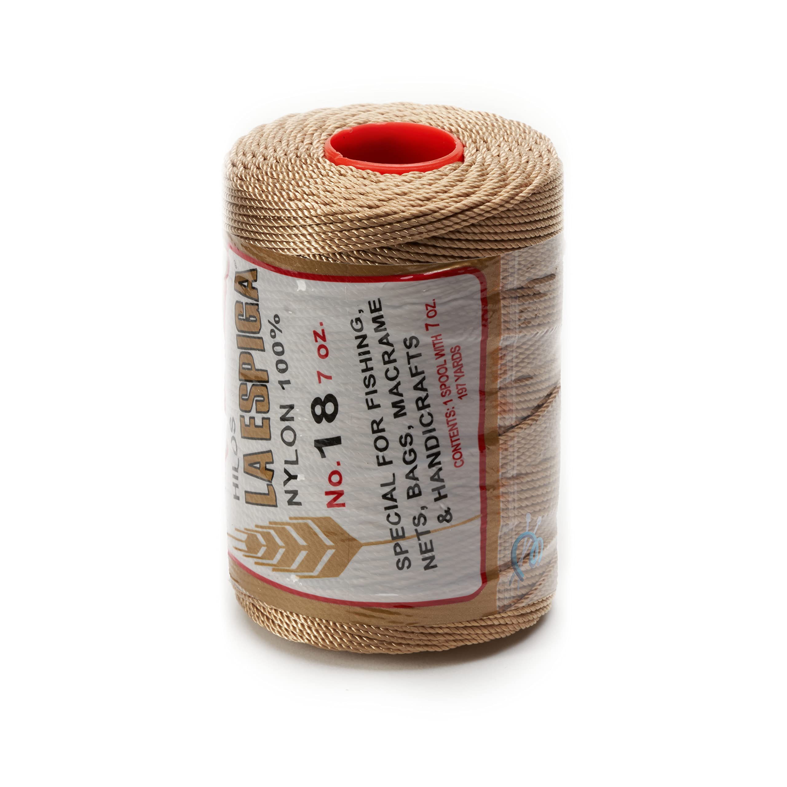 Espiga No.18-100% Nylon Omega String Cord for Knitting and Crochet - 43 Golden Beige