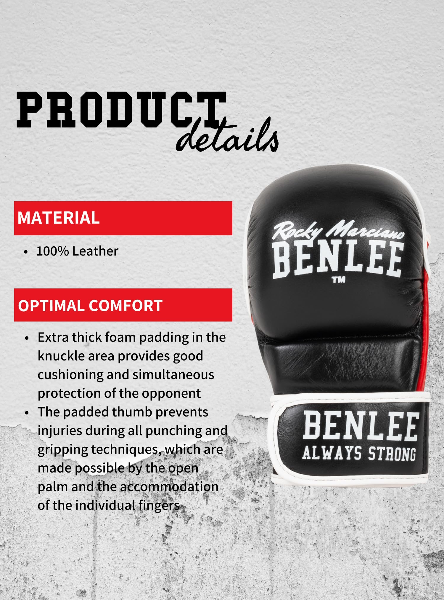 BENLEE Rocky Marciano Boxhandschuhe MMA Sparring Gloves Striker