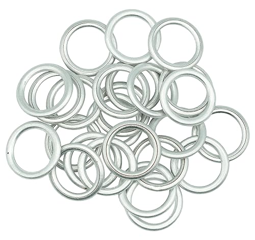 Miniatura 2 de 25 unids Juntas de tapón de drenaje de aceite, arandelas aplastantes, anillos de 0.551 in para Audi A3 A4 A5 A6 A7 A8 Q3 Q5 Q7 TT RS7 VW Jetta