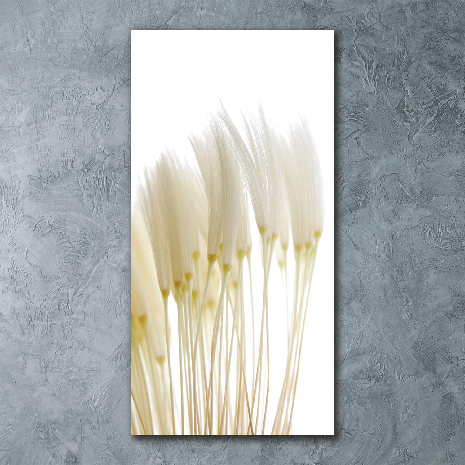 Tulup Impresión en vidrio - 60x120cm - Cuadro sobre Vidrio - Pinturas en Vidrio - Cuadro en Vidrio - Impresiones sobre Vidrio - Cuadro de Cristal - Flores Y Plantas - Blanco - Semillas De Diente De León