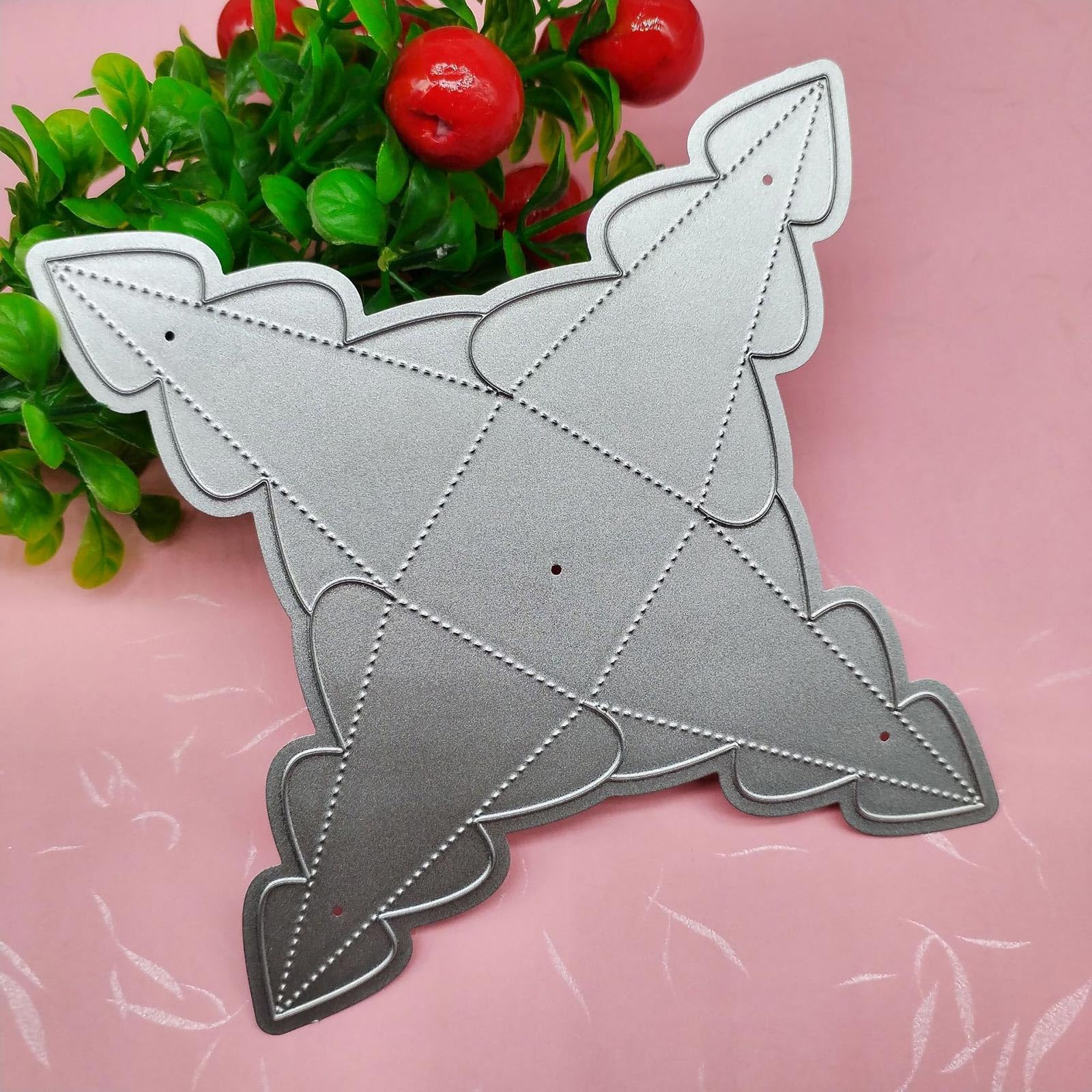 Fustella Metallica Per Scrapbooking – Forma Triangolo Per Caramelle – 20,3x15,5 Cm – Acciaio Al Carbonio - 2