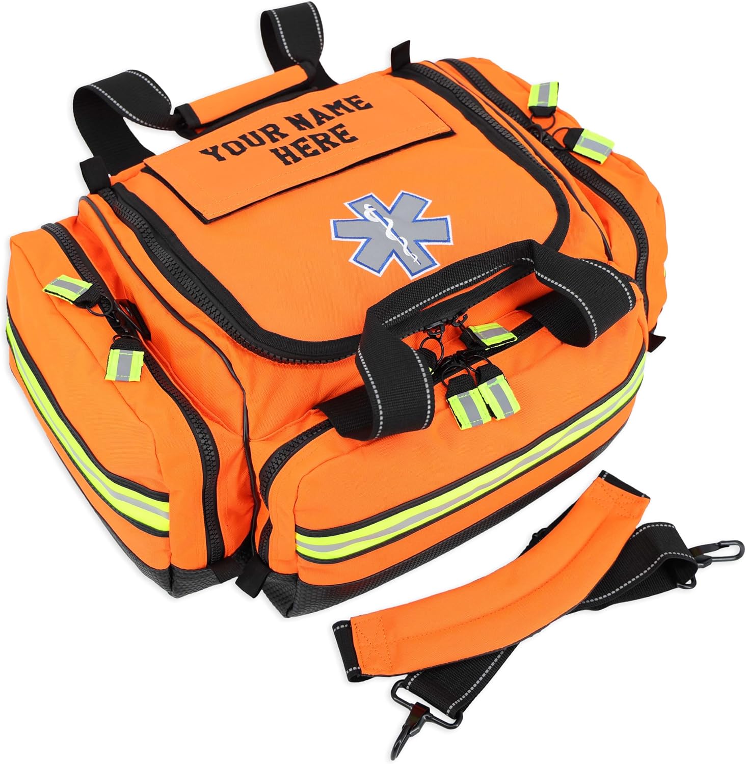 Lightning X Modular Large EMT Medic First Responder EMS Trauma Jump Bag w/Embroidered Name - ORANGE