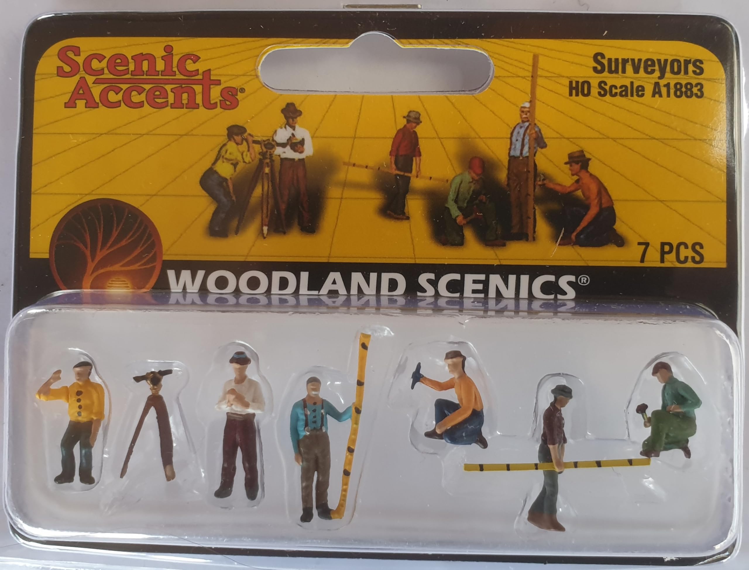 Woodland Scenics A1883 Land Surveyors Engineers Construction Workers Figures Gauge H0 HO 1:87 Surveyors