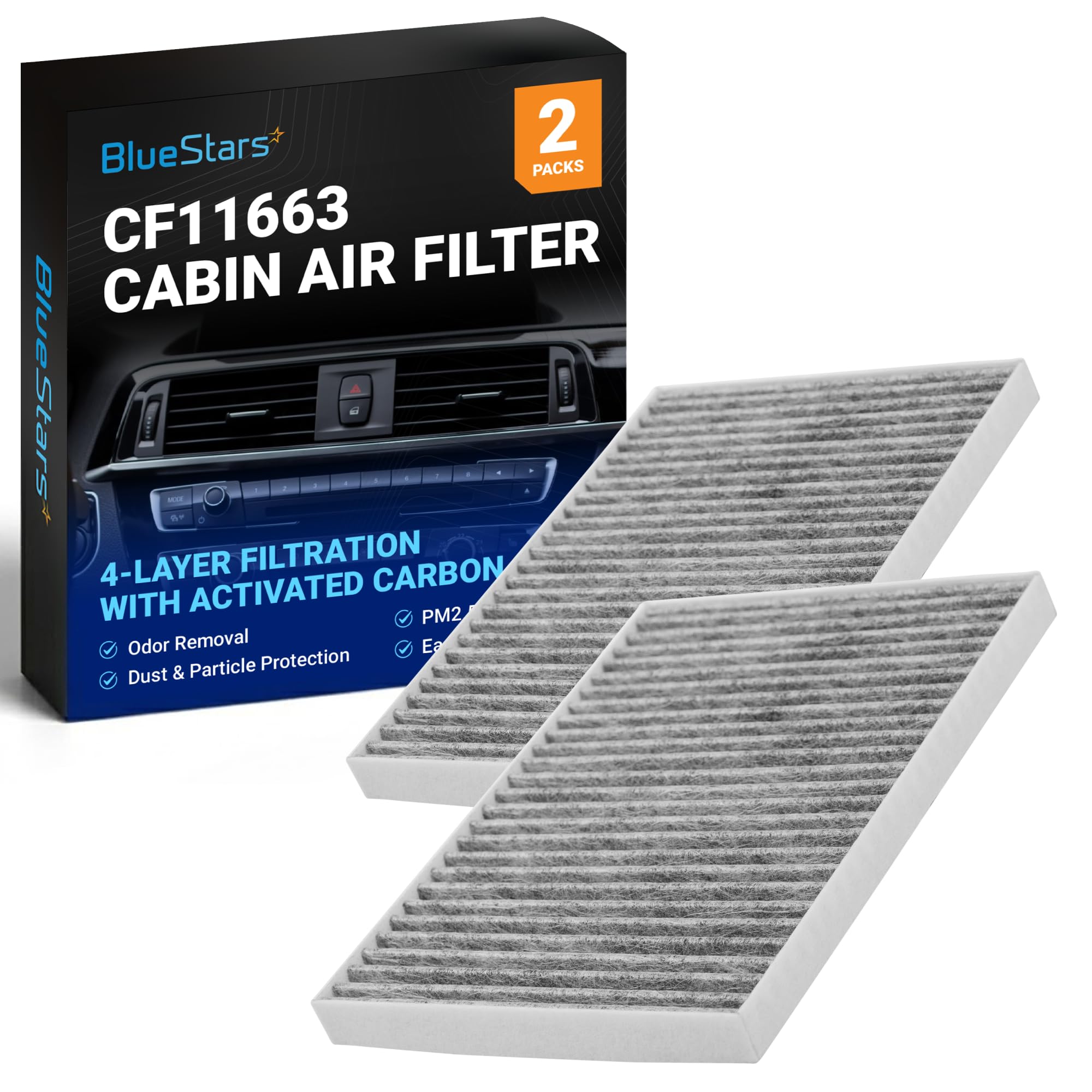 Amazon.com: BlueStars CF11663 Premium Activated Cabin Carbon Air