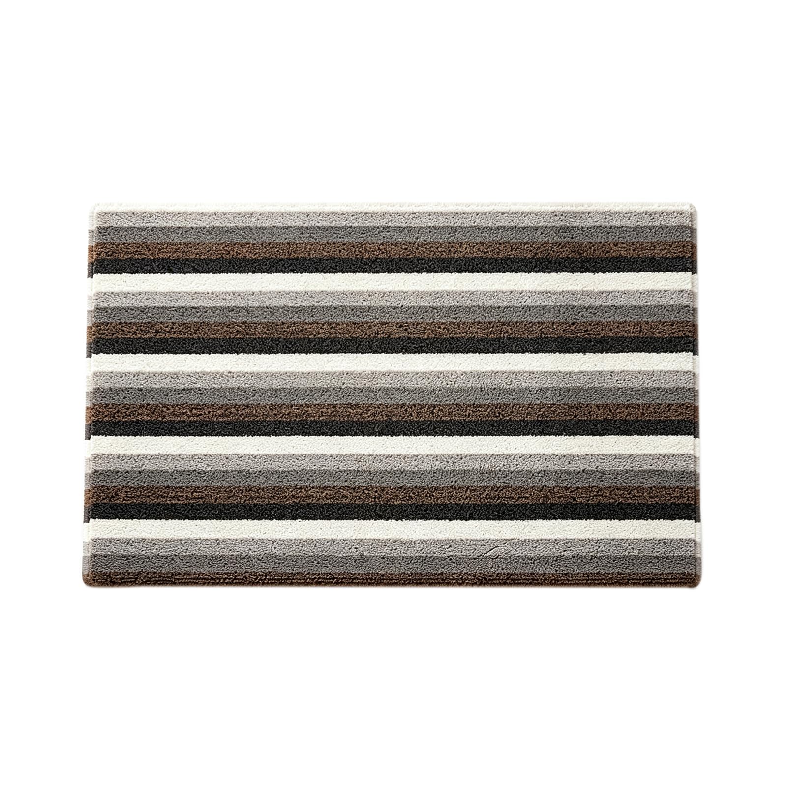 Genérico Felpudo de Puerta Rayas Negras y Blancas PVC, Impermeable para la Entrada,A,60x90cm(24x35inch) | Resistente a las manchas, resistente a la suciedad y fácil de limpiar