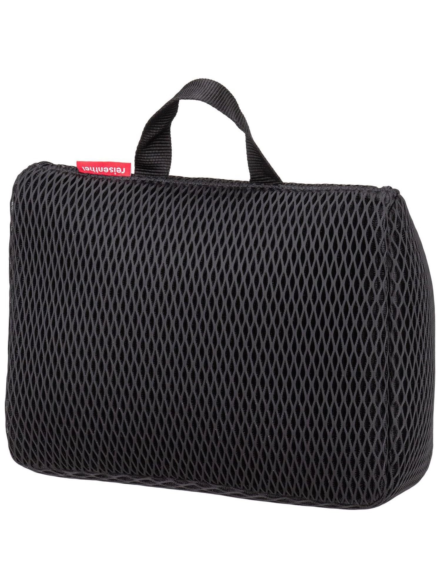 reisenthel toiletbag XL pratico beauty case con gancio, materiale impermeabile, Mesh Black, 28 cm, Trousse per cosmetici