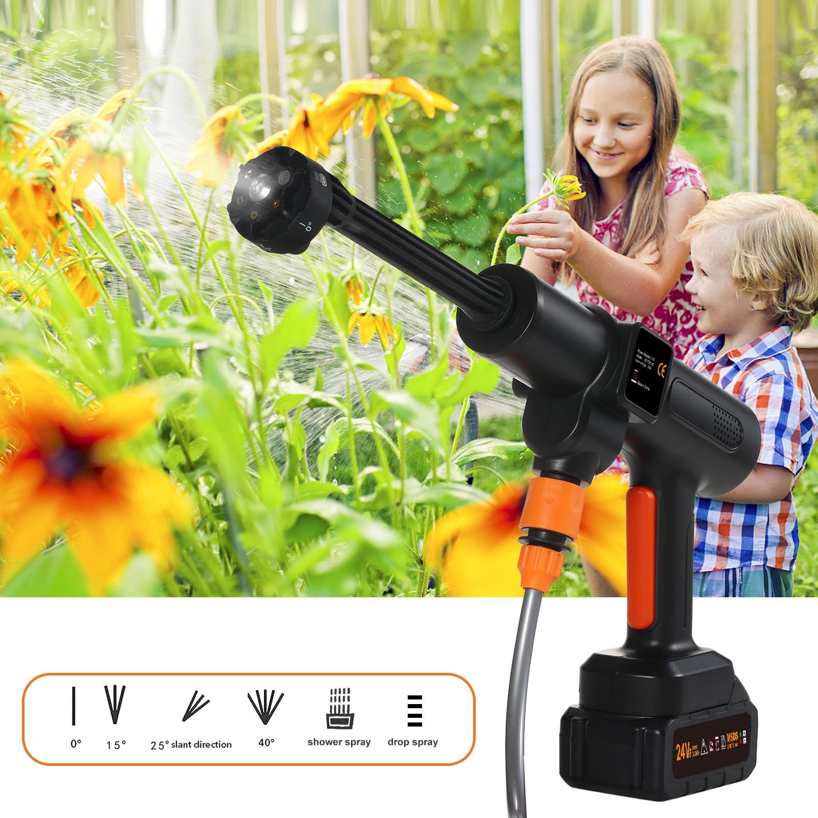Idropulitrice Ad Alta Pressione DURHAND 1600W, 130 Bar, Con Ugello Regolabile - Kit Completo Per Pulire Auto, Casa E Giardino
