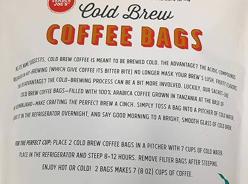 Miniatura 2 de Trader Joes - Bolsas de café en frío, 12 bolsas de café en total, 100% café arábica, Kilimanjaro de origen único, tostado medio