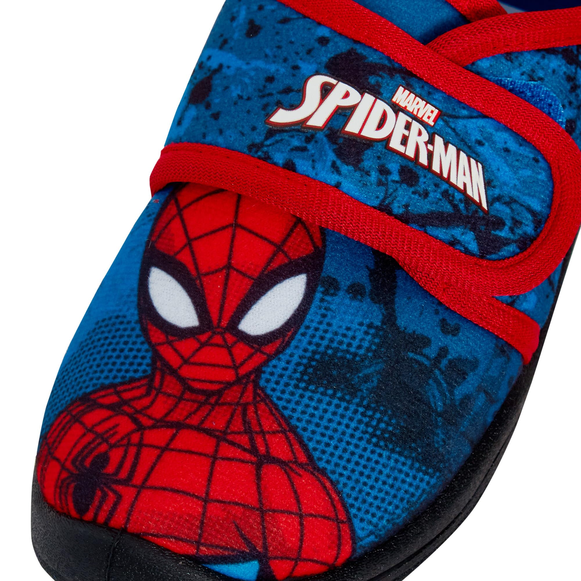 Marvel Spiderman Pantoufles pour garçons à fermeture facile