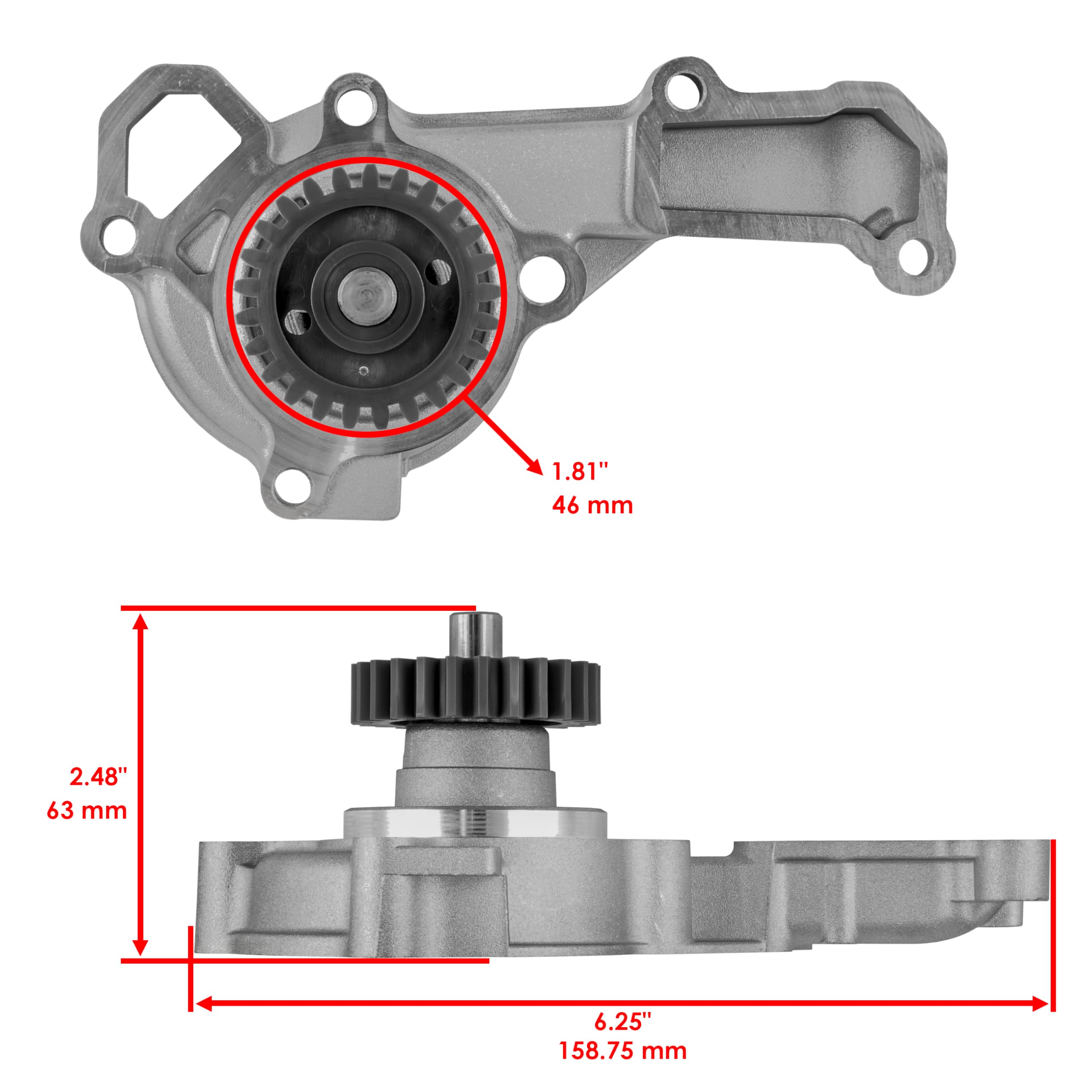 Amazon.com: Caltric Water Pump Compatible with Kawasaki 49044-2066