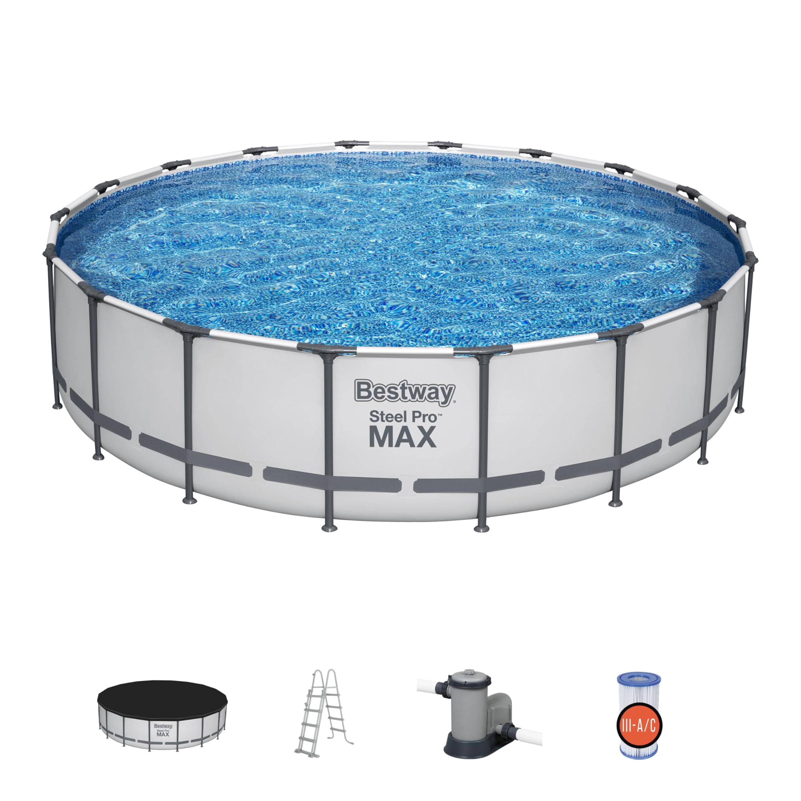 Bestway Steel Pro MAX 18' x 48"/5.49m x 1.22m Pool Set