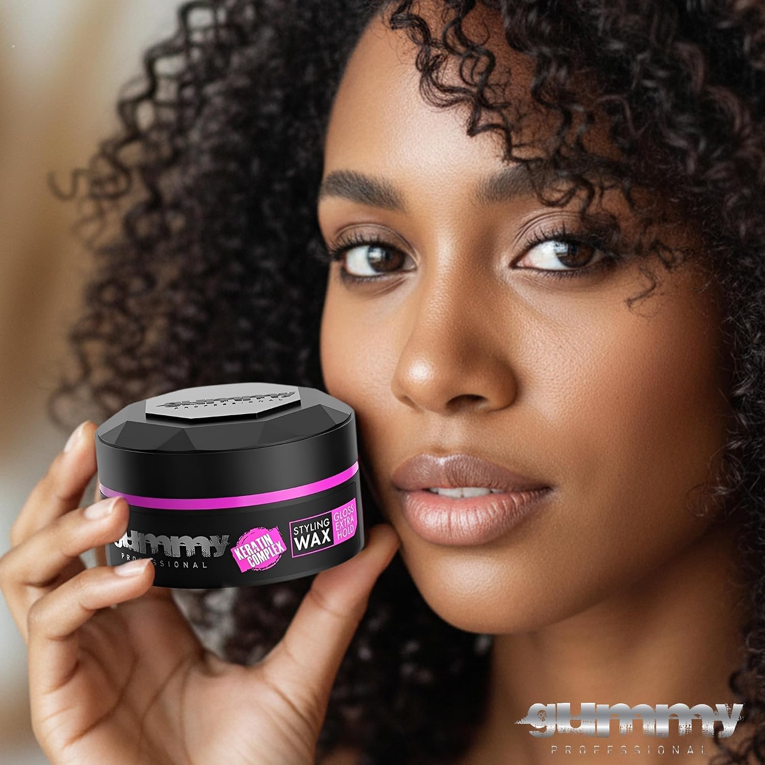 Gummy Professional Hair Styling Hair Wax - Extra Gloss High Hold Finish - Water-Based Grooming Wax for All Hair Styles and Textures - Non-Greasy Shine with Long-Lasting Hold - Pack of 3 | 150 ml